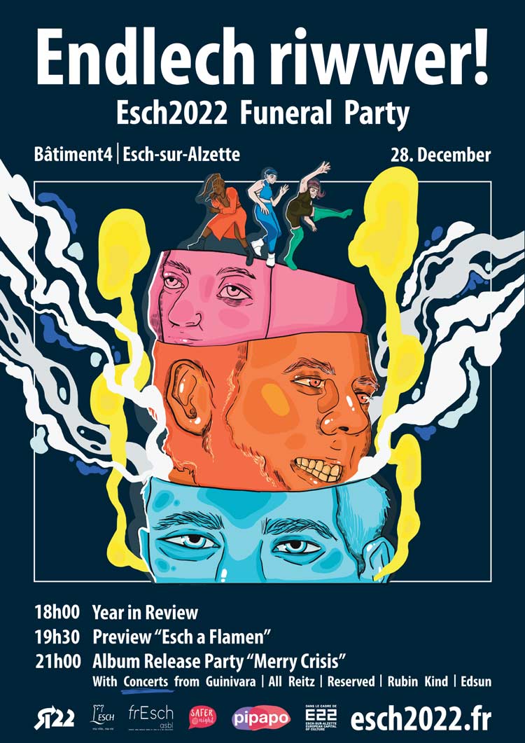 Affiche Esch2022 Funeral Party